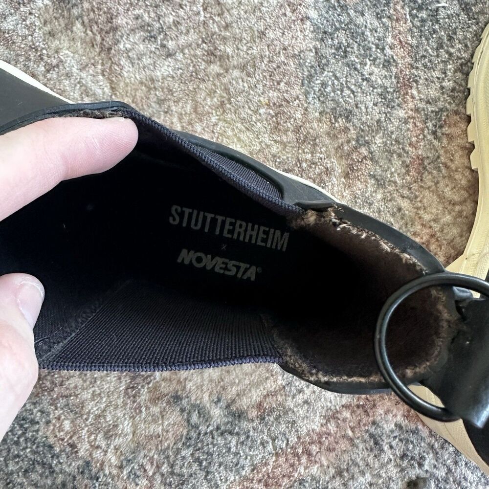 Stutterheim Novesta Chelsea Rainwalker Boots Size 42 Mens 9 Women's 11 Black - Picture 9 of 9